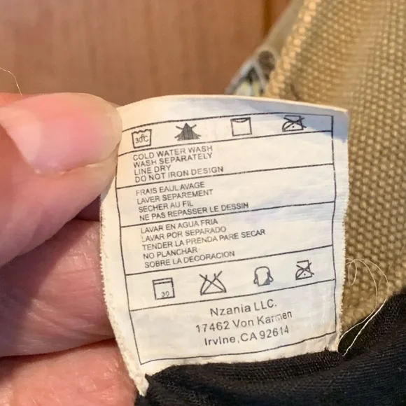 Hurley medium canvas tote with embroidered handles - Picture 7 of 14